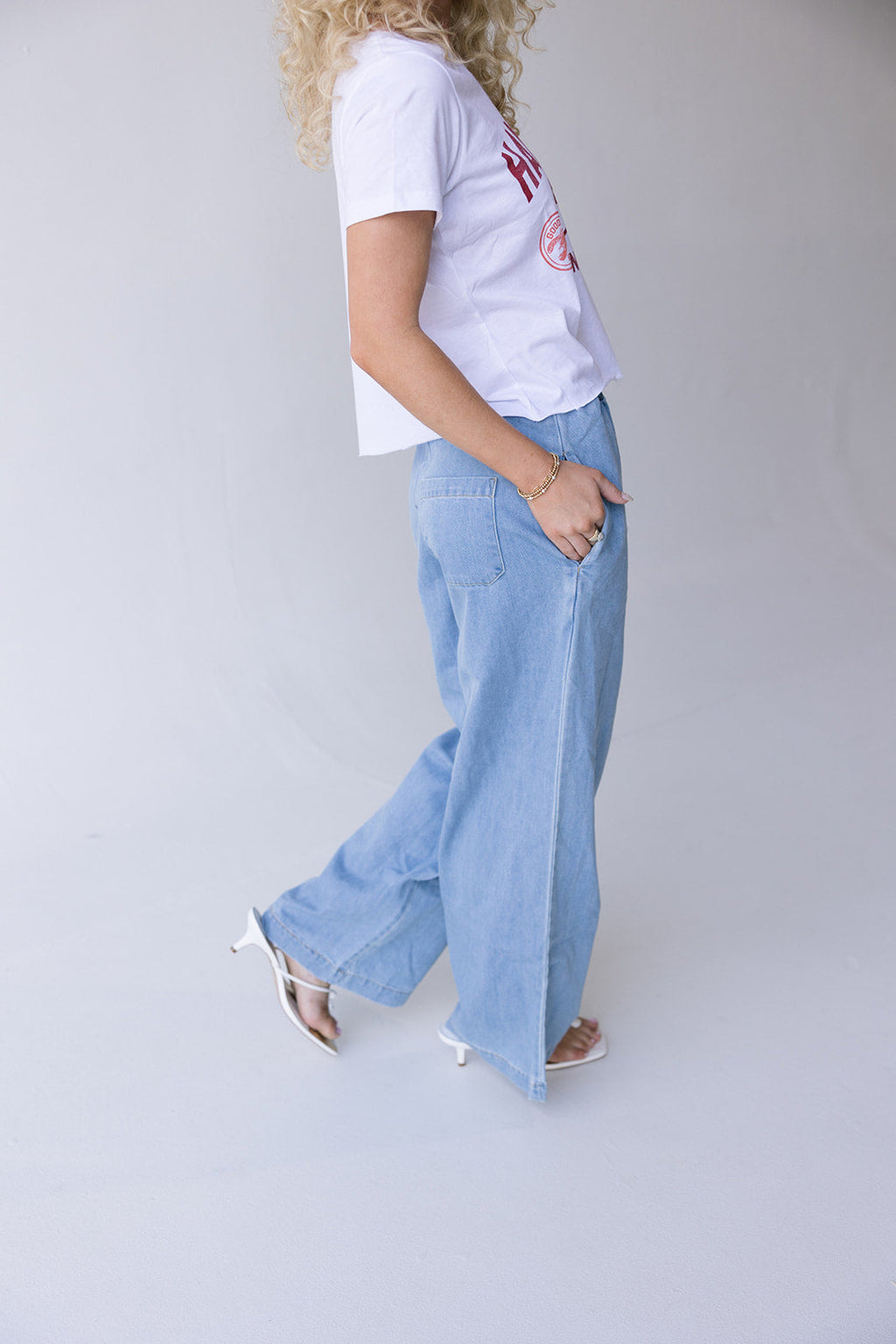 Bridget Drawstring Pants - Denim