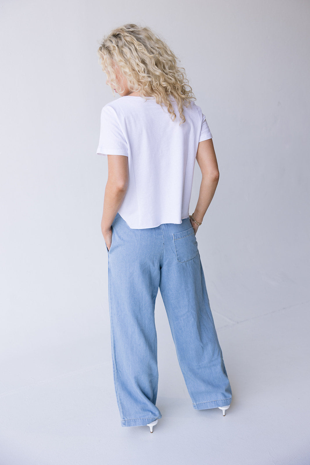 Bridget Drawstring Pants - Denim