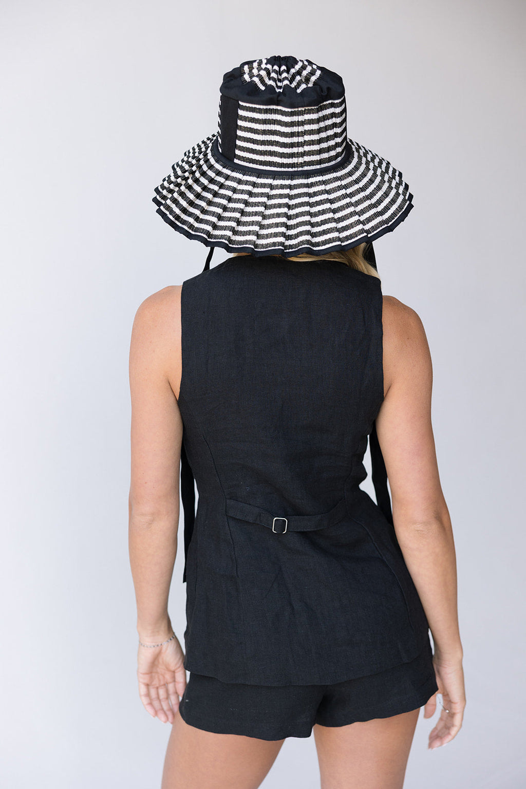 Sandi Linen Top - Black