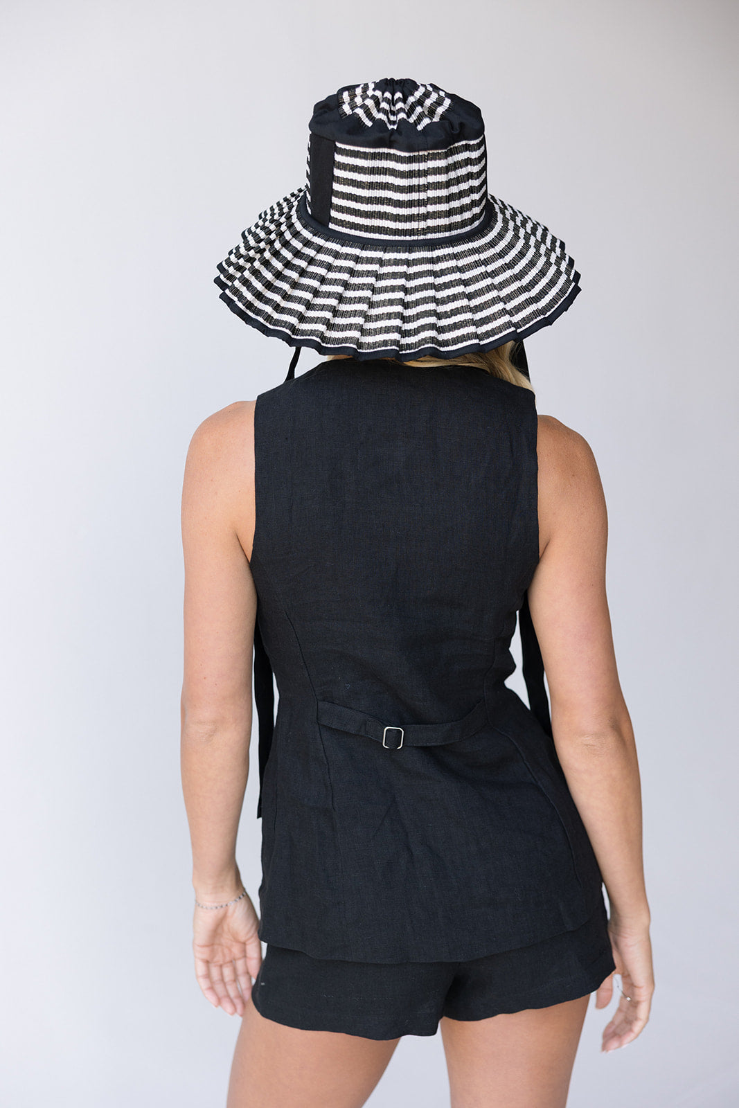 Sandi Linen Top - Black