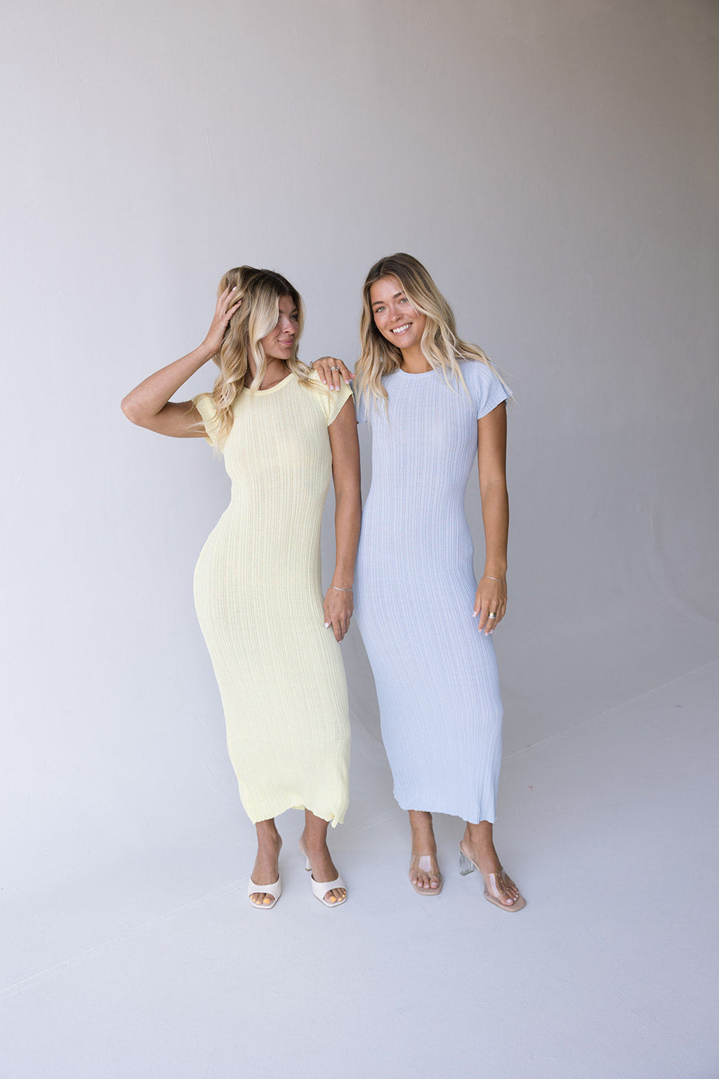 Abigail Midi Dress - Lt Blue