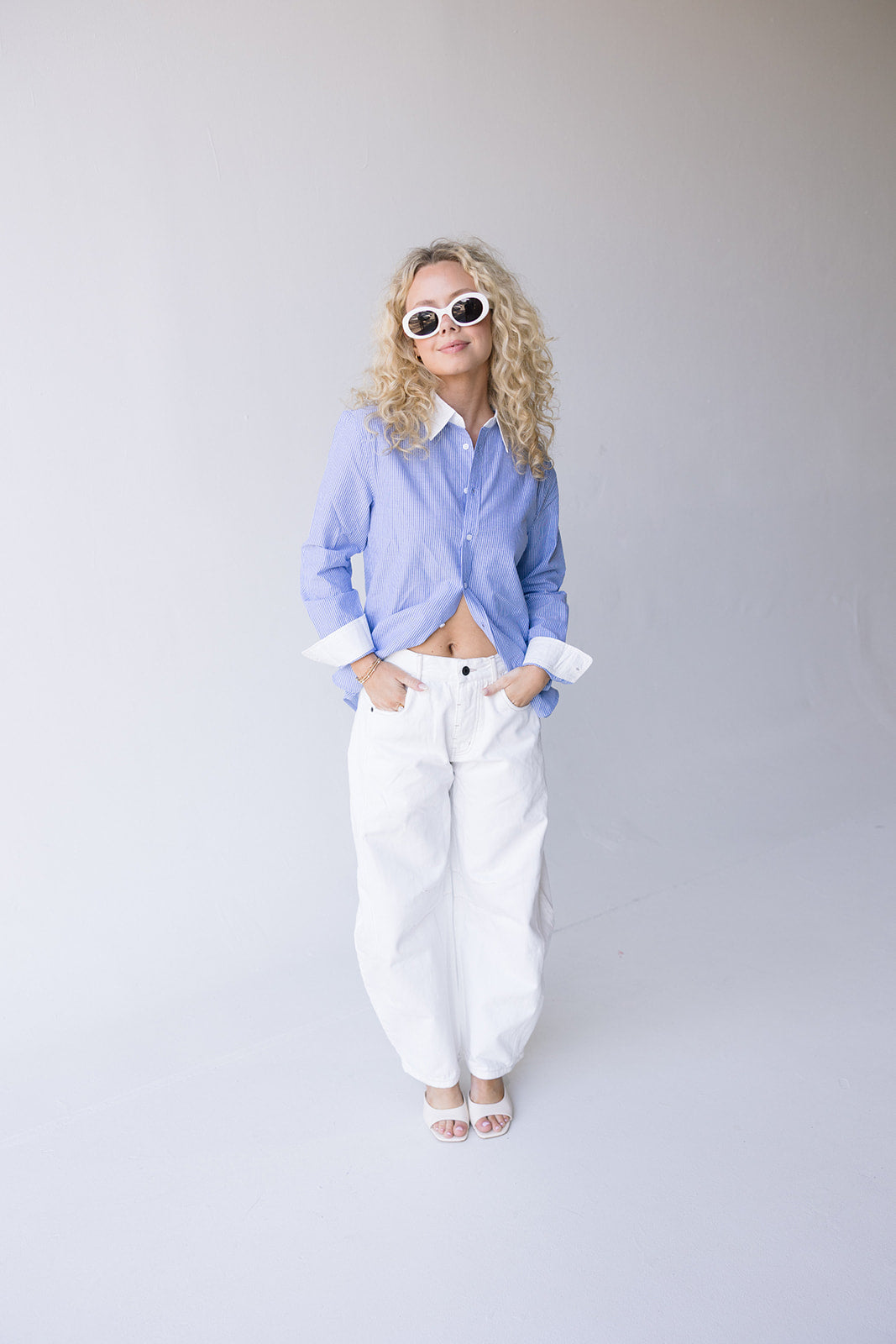 Alexis Striped Shirt - Blue