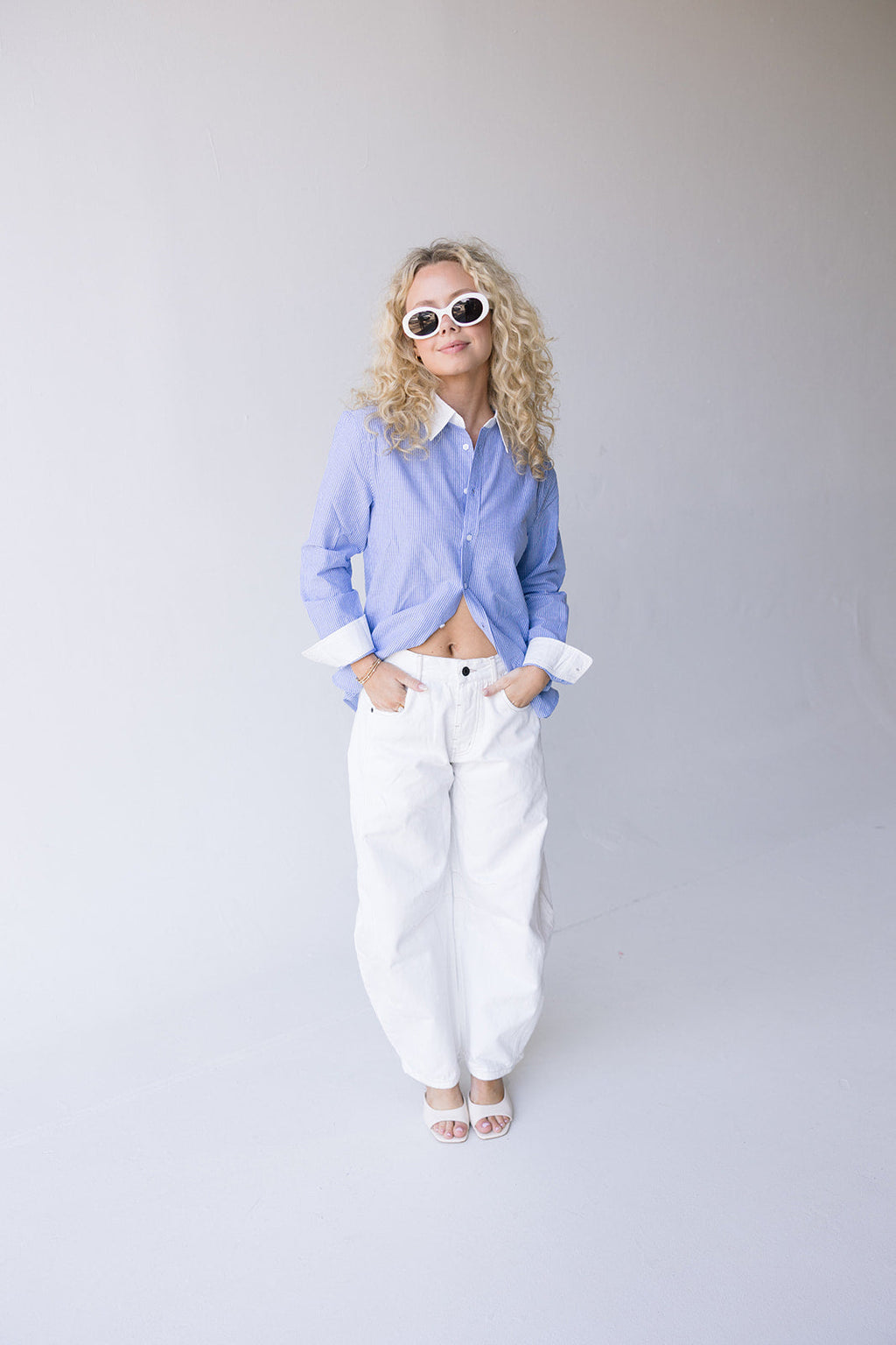 Jordan Barrel Jeans - White