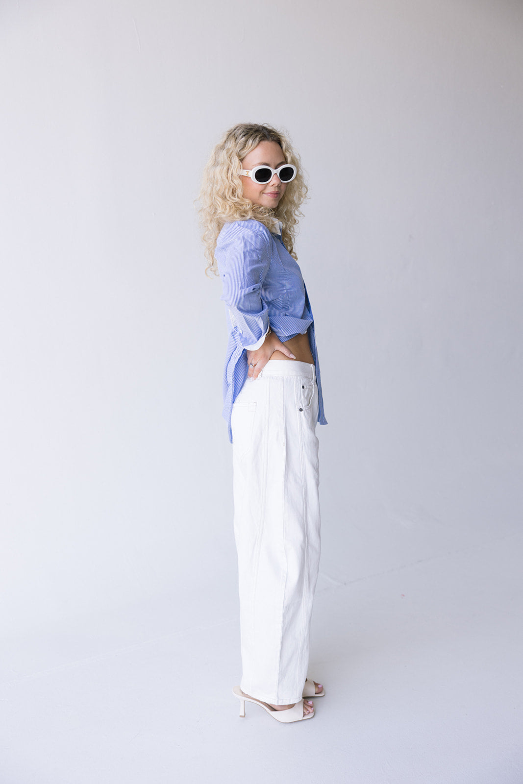 Alexis Striped Shirt - Blue