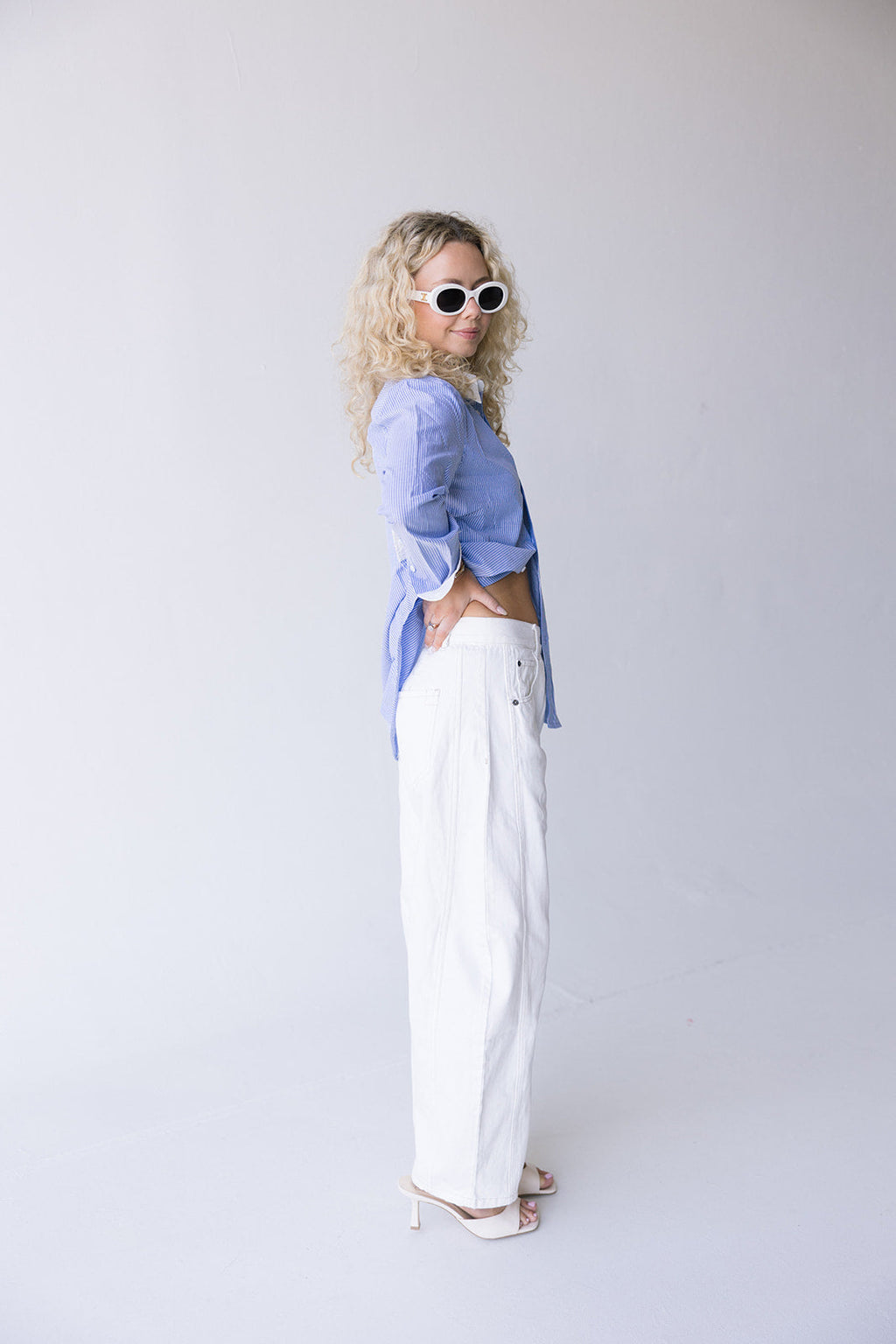 Jordan Barrel Jeans - White