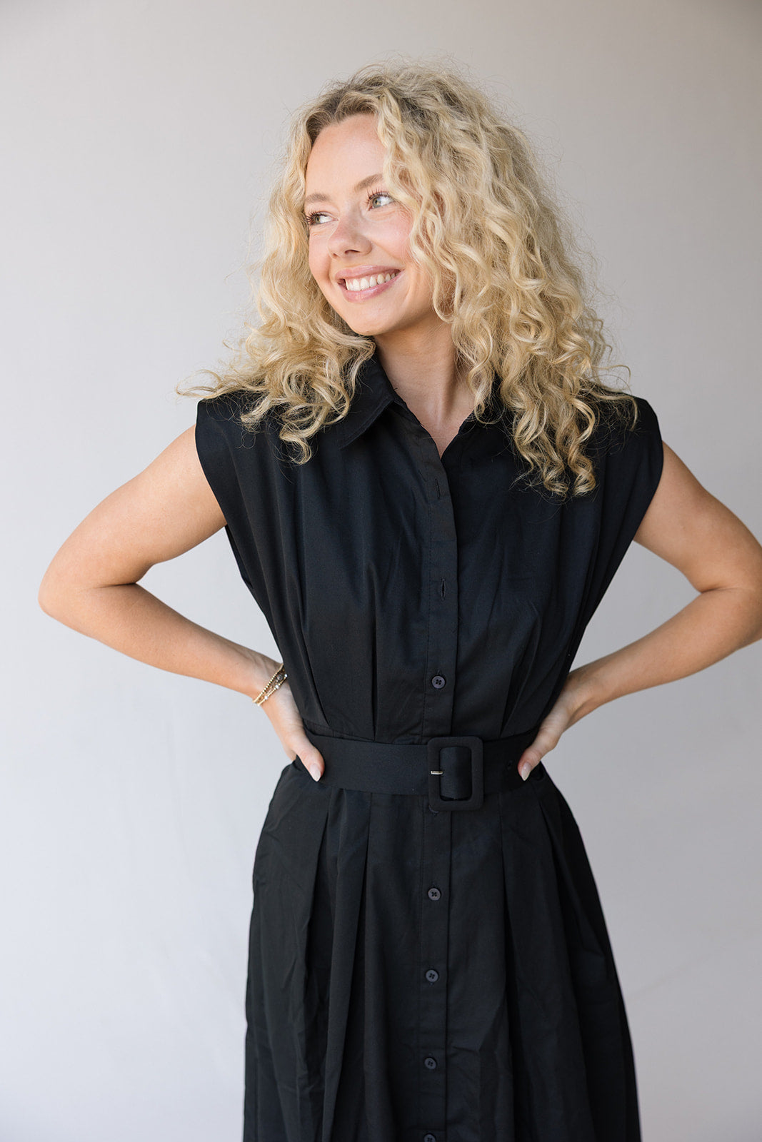 Zoey Midi Dress - Black