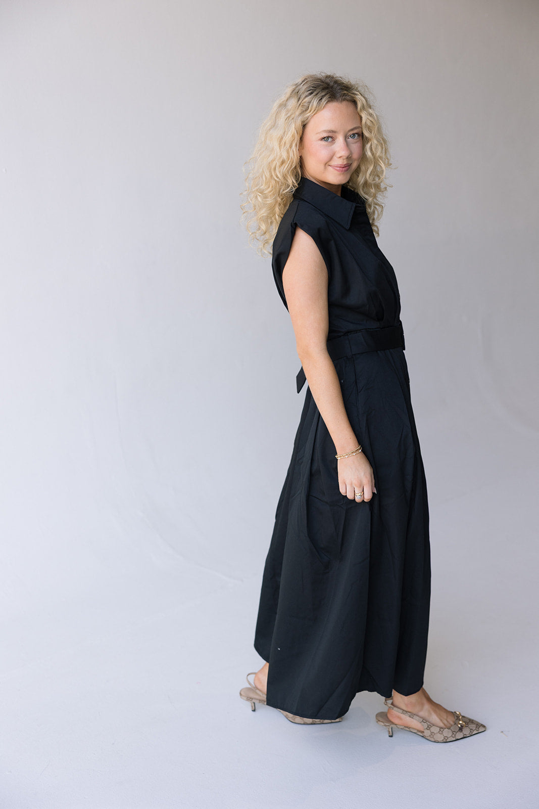 Zoey Midi Dress - Black
