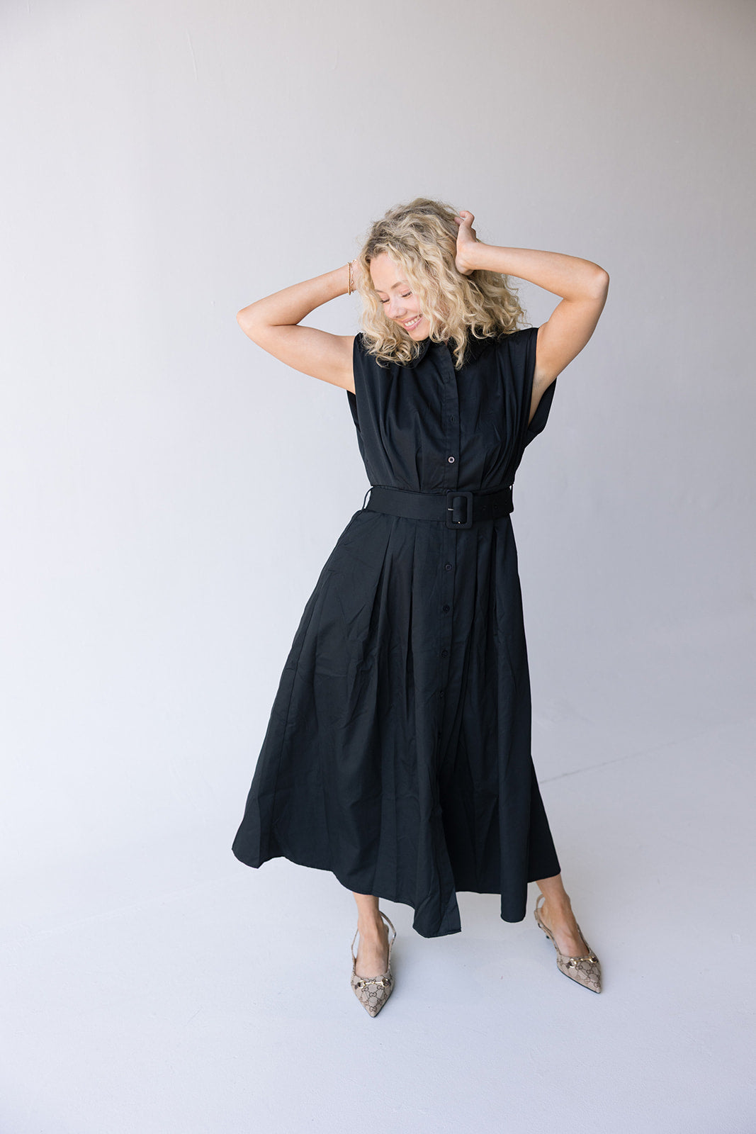 Zoey Midi Dress - Black