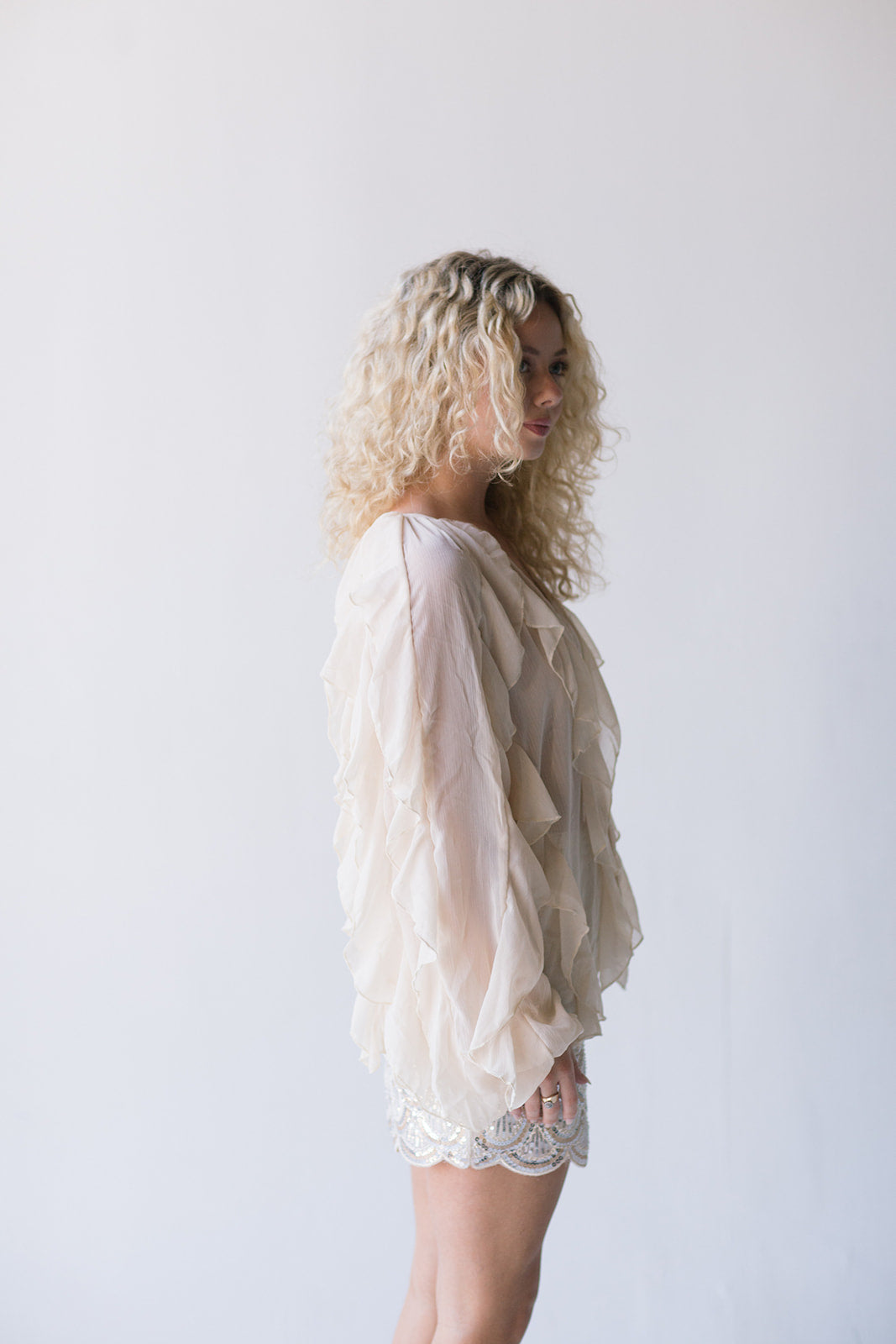 Kinsley Long Sleeve Blouse - Cream