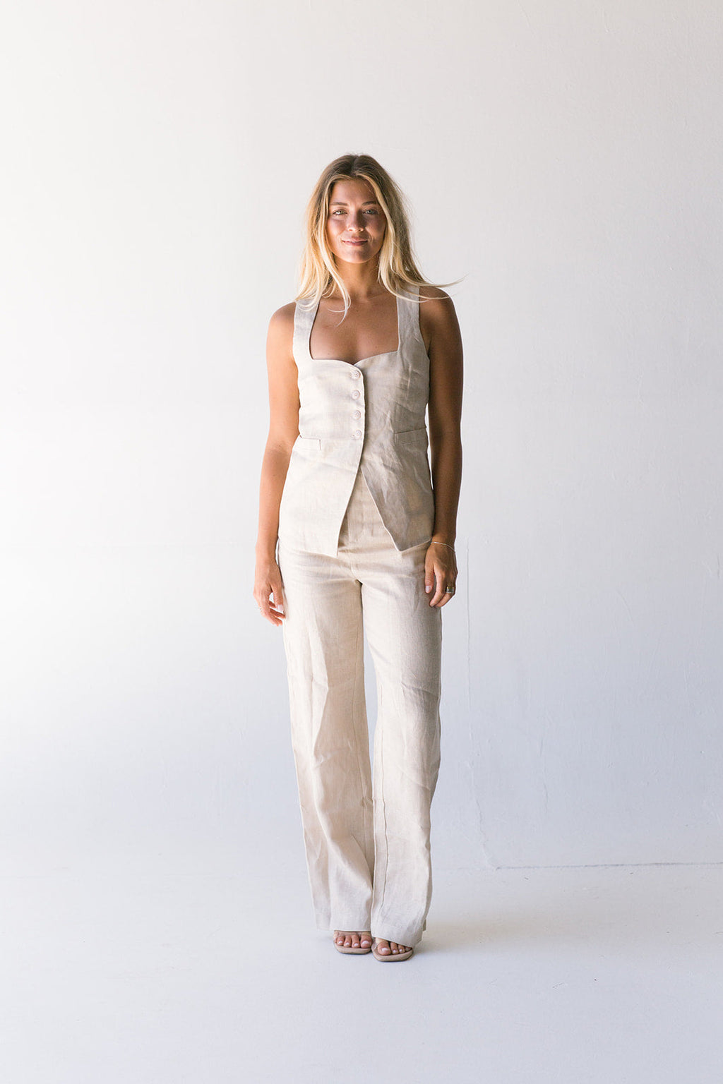 Mallory Linen Pants - Natural