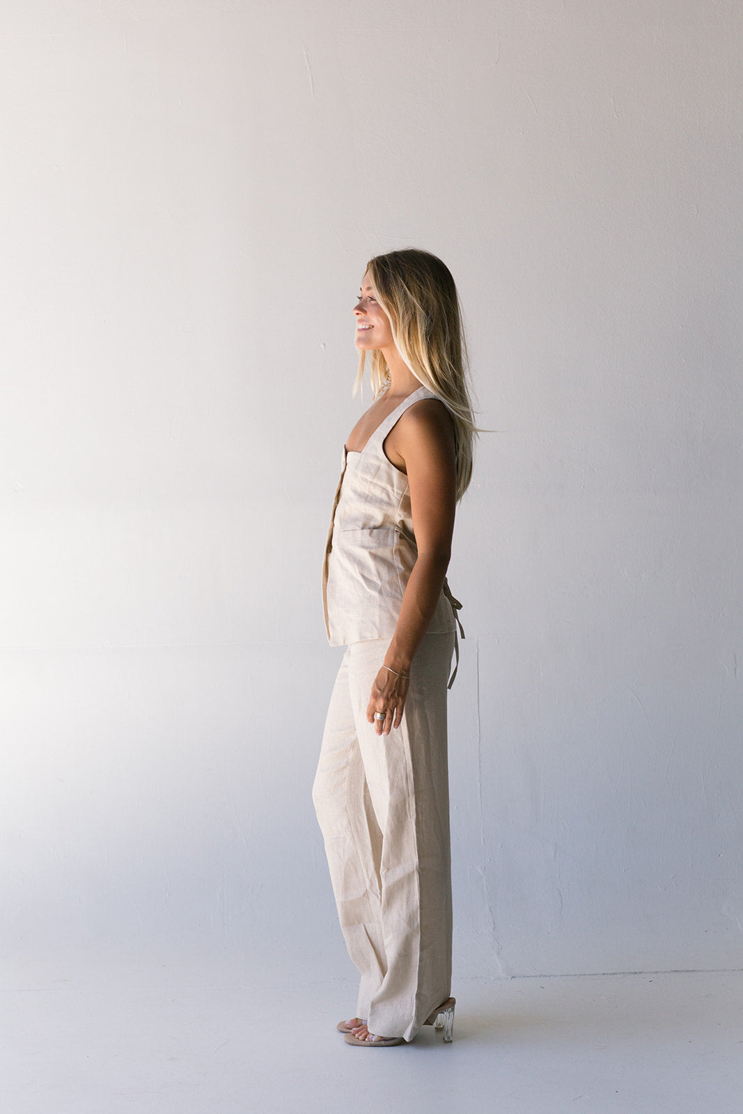 Mallory Linen Pants - Natural
