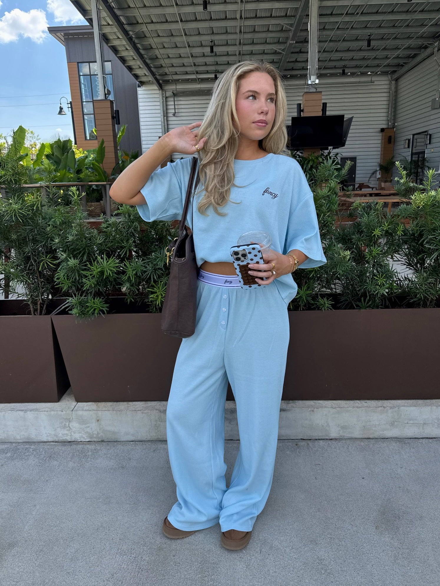 Fancy Waffle Short Sleeve - Glacier