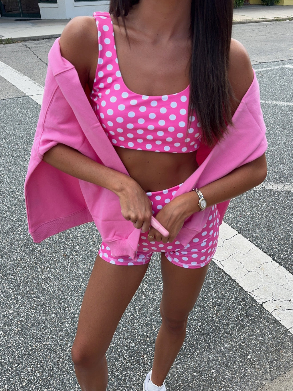Fancy Fit Polka Dot Shorts Set