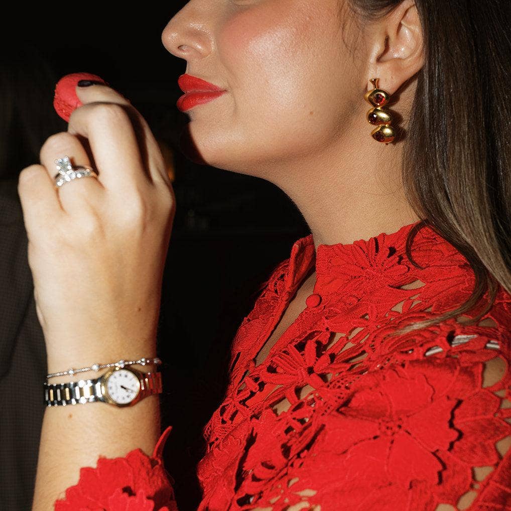 Velvet Martini Olive Earrings