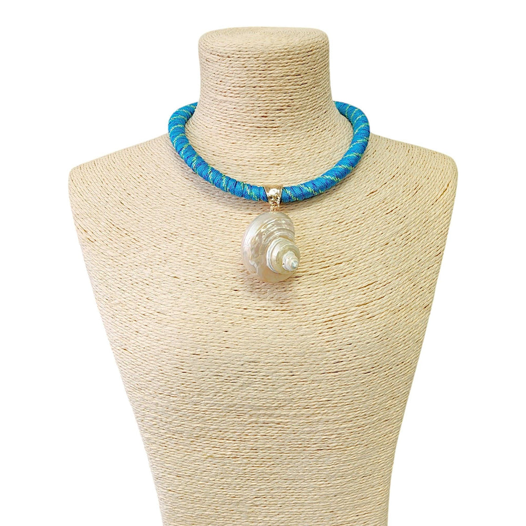 Tara Seashell Necklace - Blue